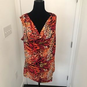 Lane Bryant Animal Print Blouse Size 14/16